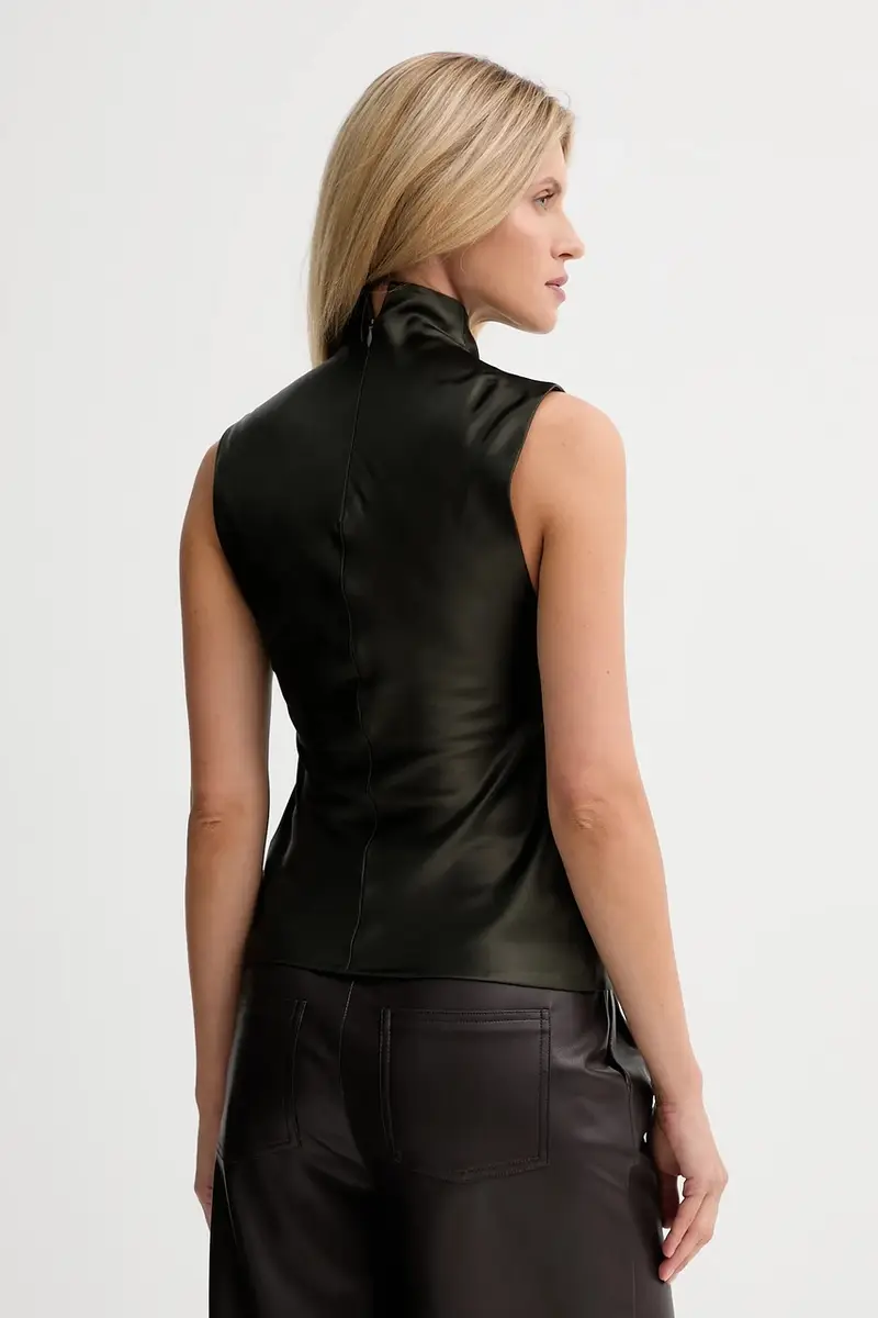 camicetta donna colore verde NW25PFTP02169 miniatura 3