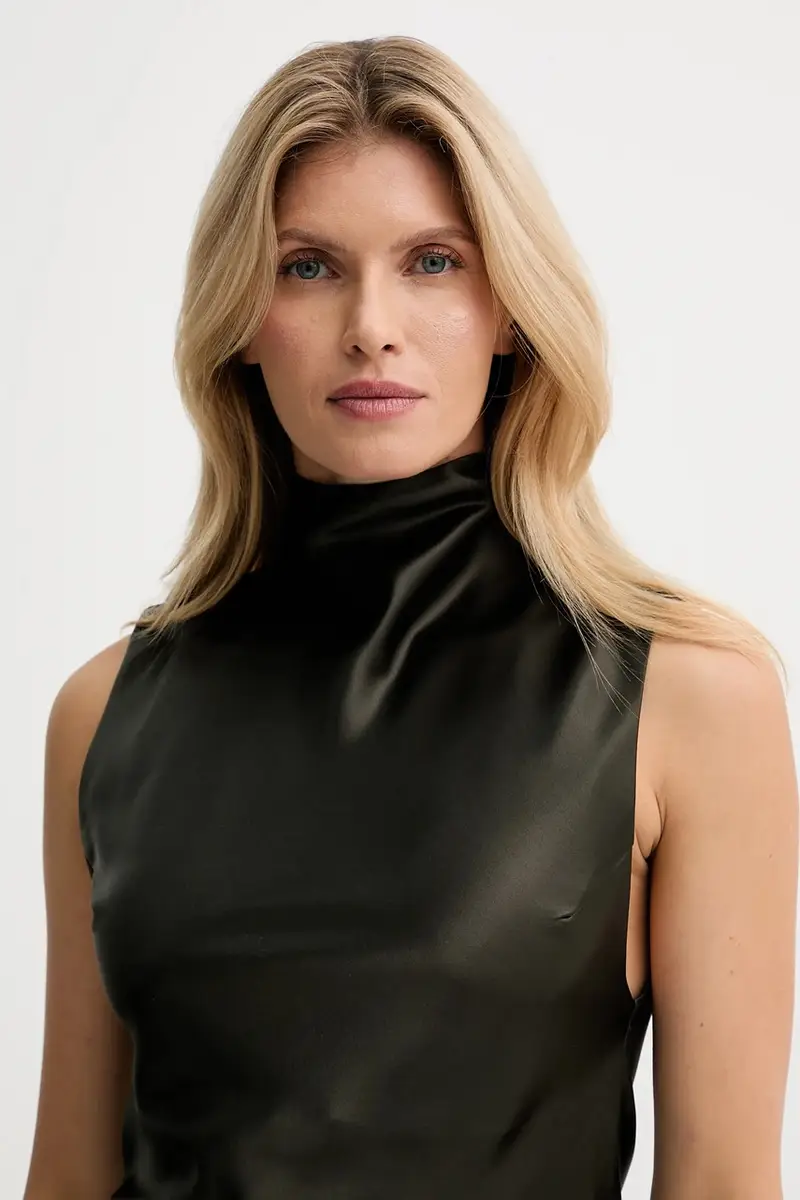 camicetta donna colore verde NW25PFTP02169 miniatura 4