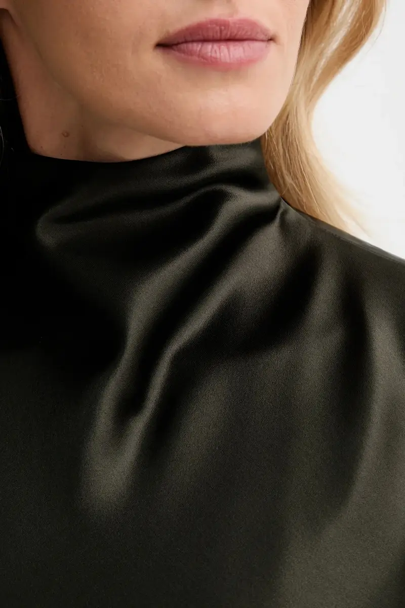 camicetta donna colore verde NW25PFTP02169 miniatura 5