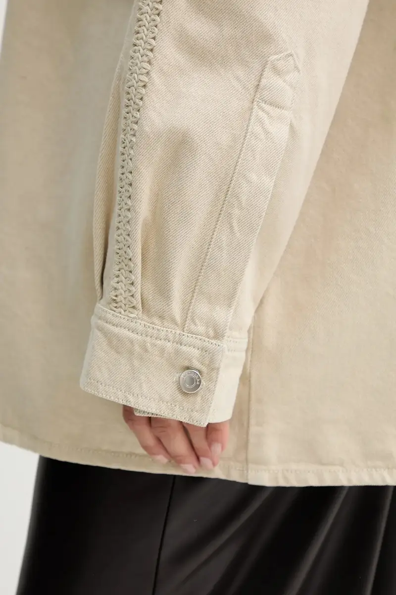 Nanushka Jeans Donna Beige 3765476 miniatura 5