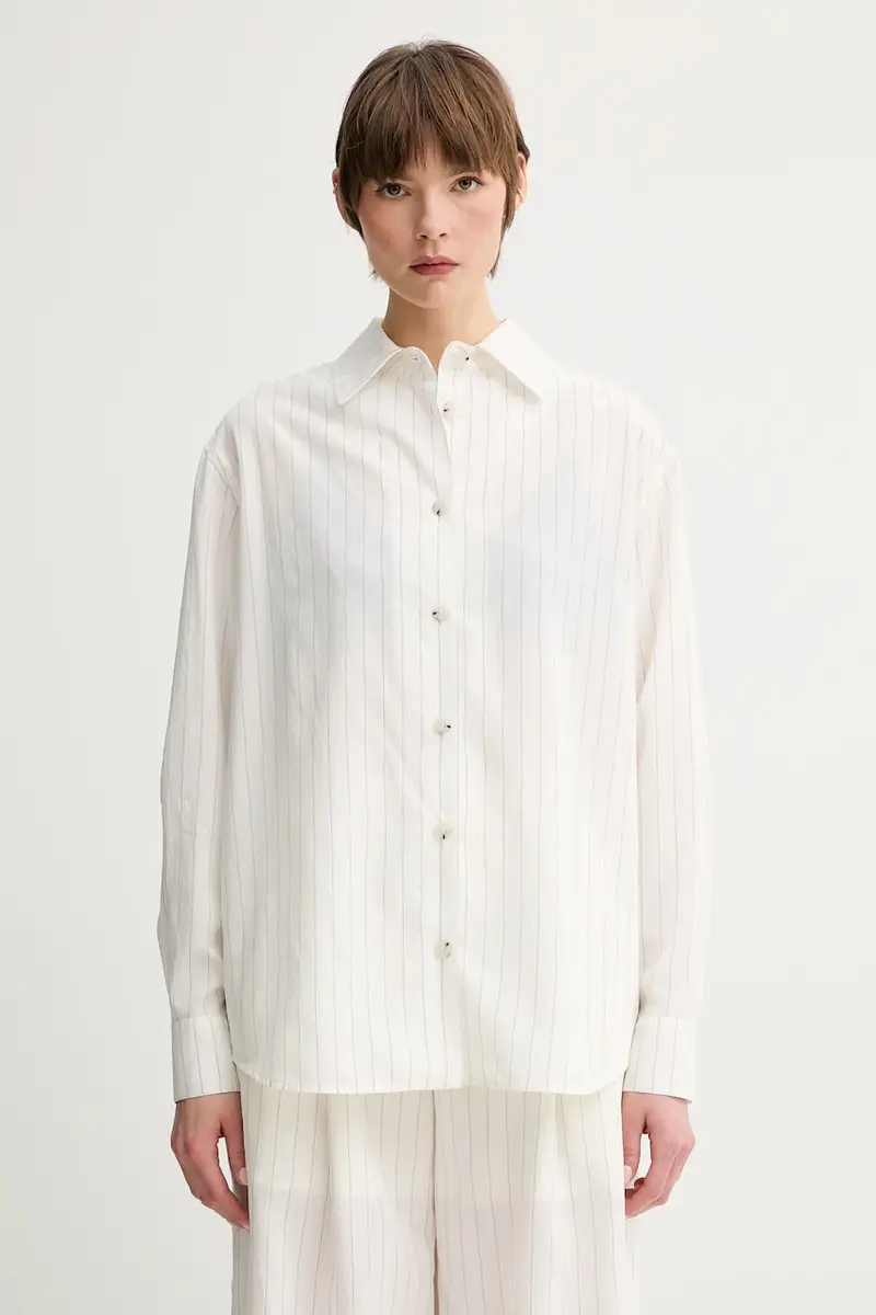 camicia FRYDA donna colore beige NW25SSTP26400