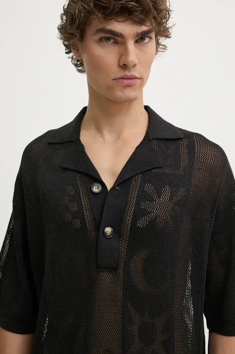 camicia JASIM uomo colore nero NM24PFSH01799 miniatura 4