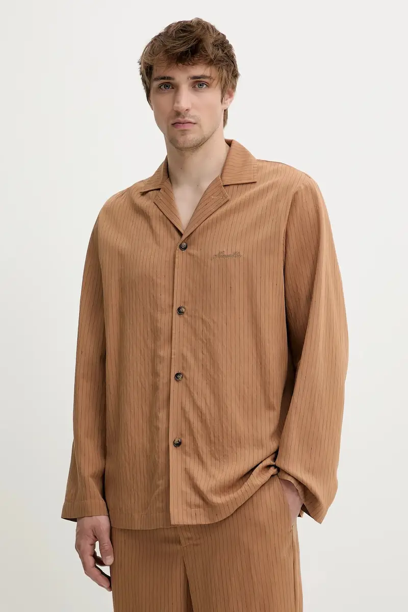 camicia SHAUN uomo colore marrone NM25SSTP11575