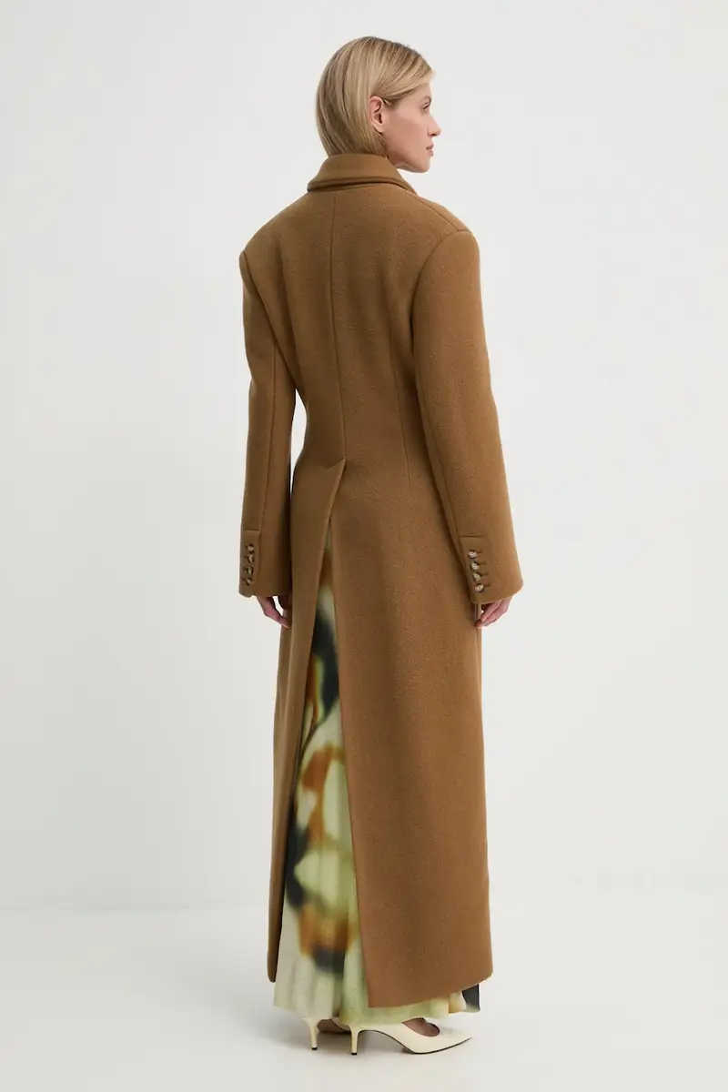 cappotto in lana FERRIS Marrone miniatura 2