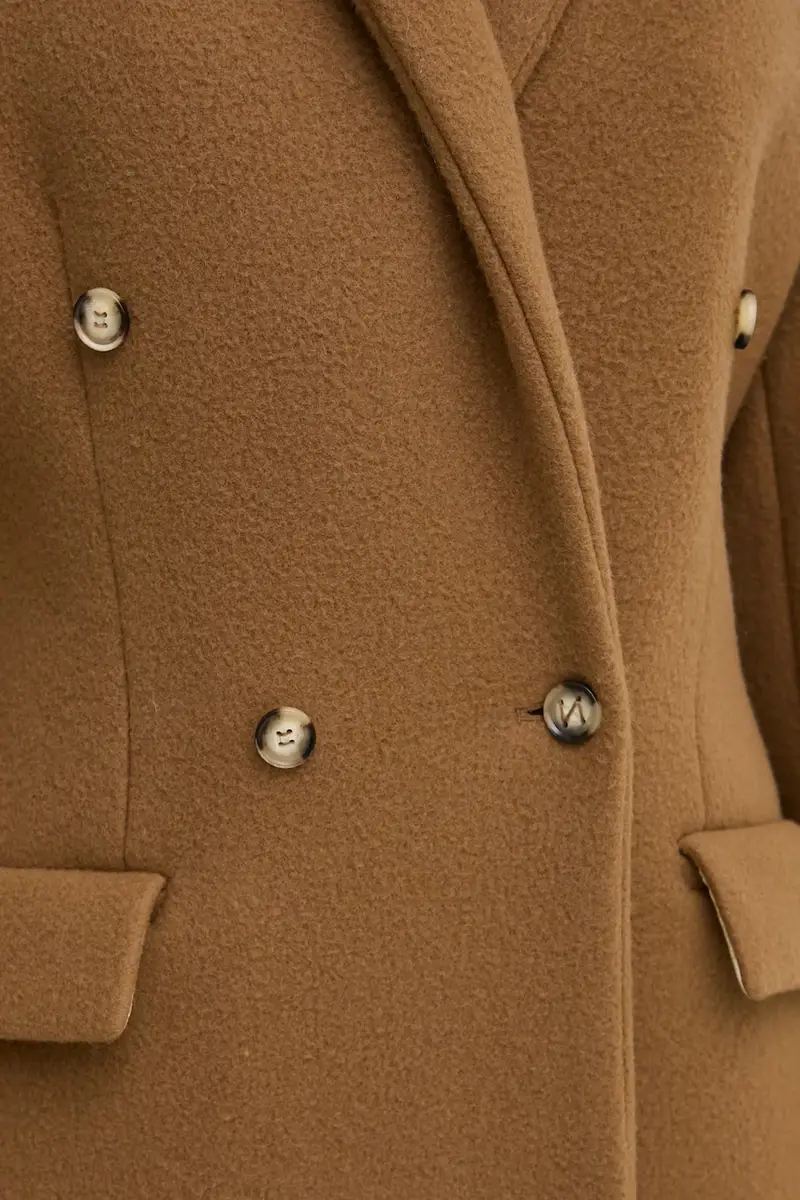 cappotto in lana FERRIS Marrone miniatura 4