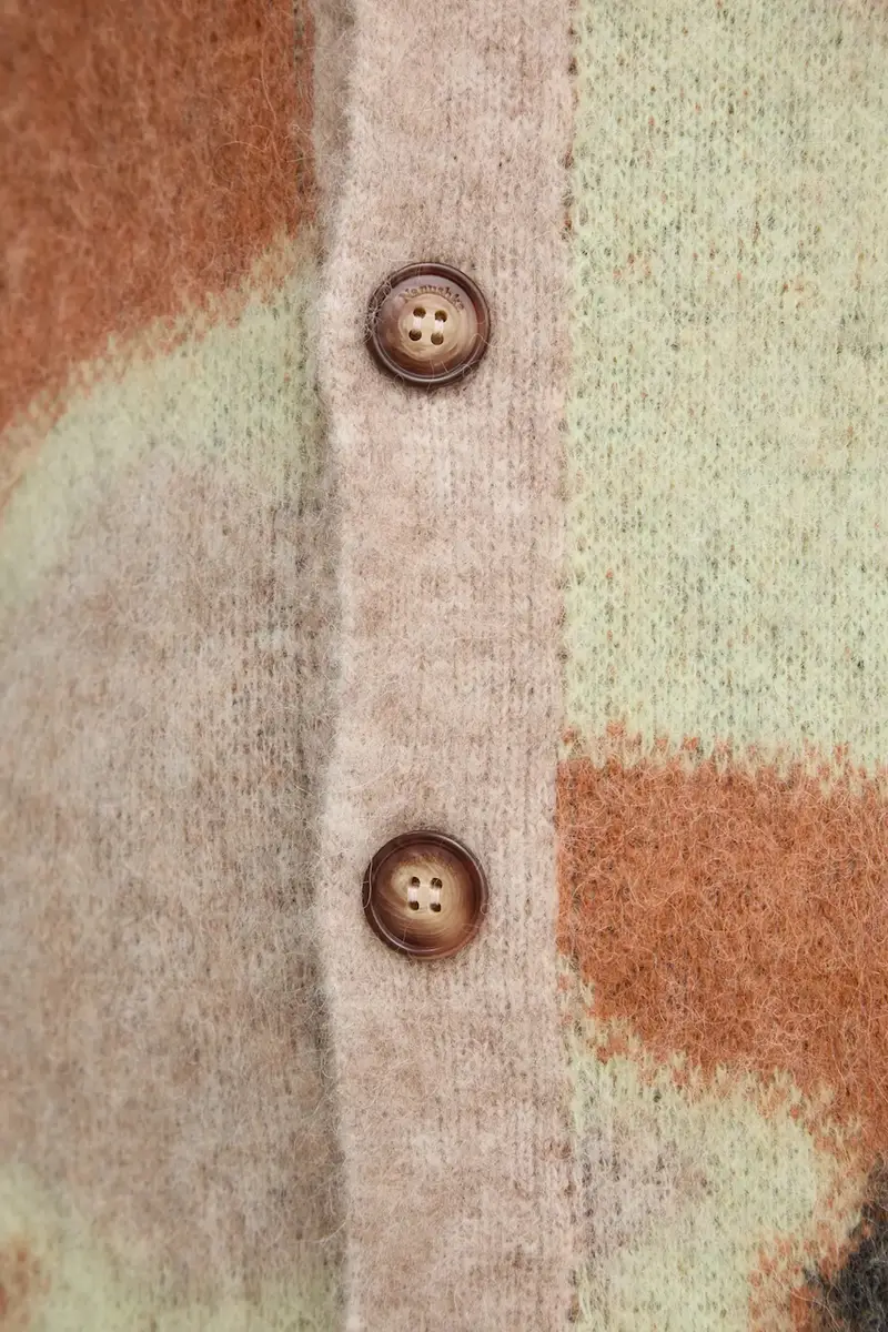 cardigan in lana NESSIN colore beige NM24FWSW01017 miniatura 5