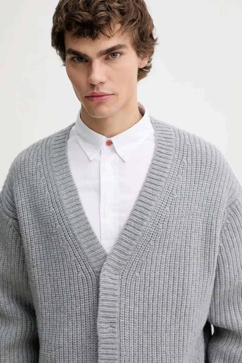 Nanushka Cardigan Grigio 3981335 miniatura 3