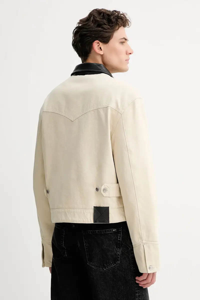 giacca in cotone NM25FWJK07373 Beige miniatura 3