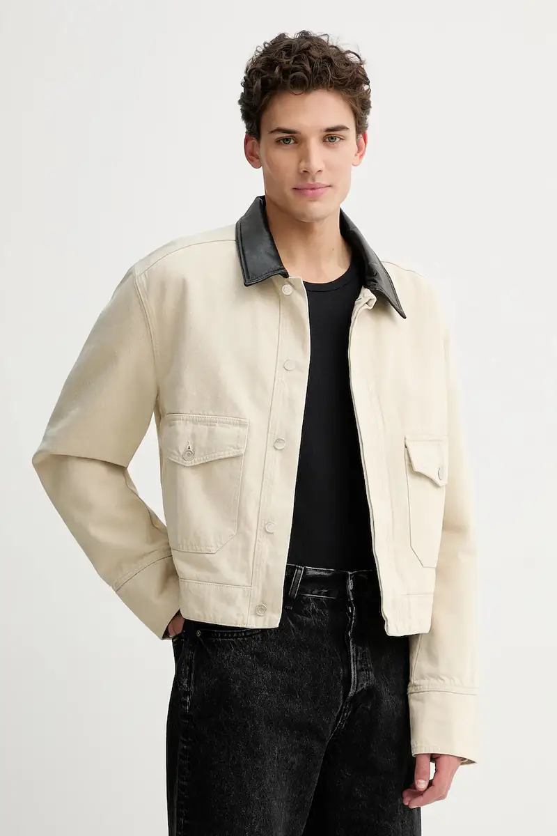 giacca in cotone NM25FWJK07373 Beige miniatura 4