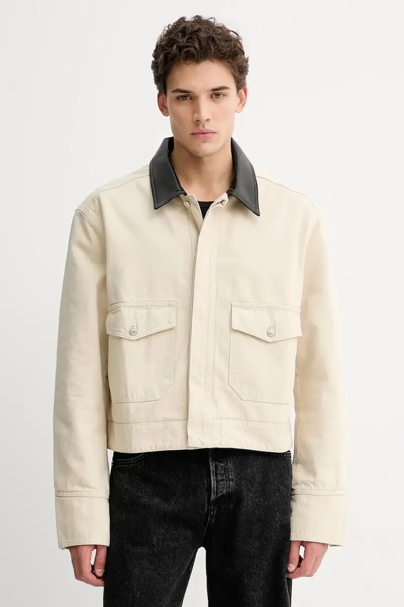 giacca in cotone NM25FWJK07373 Beige