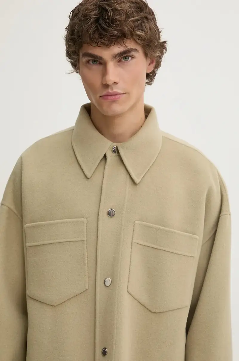 giacca in lana MARTIN colore verde NM24PFJK00962 miniatura 4