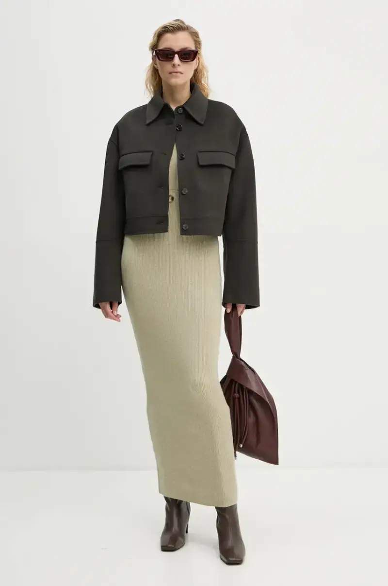 giacca in lana NEVELLE colore grigio NW24PFSG27197 miniatura 2