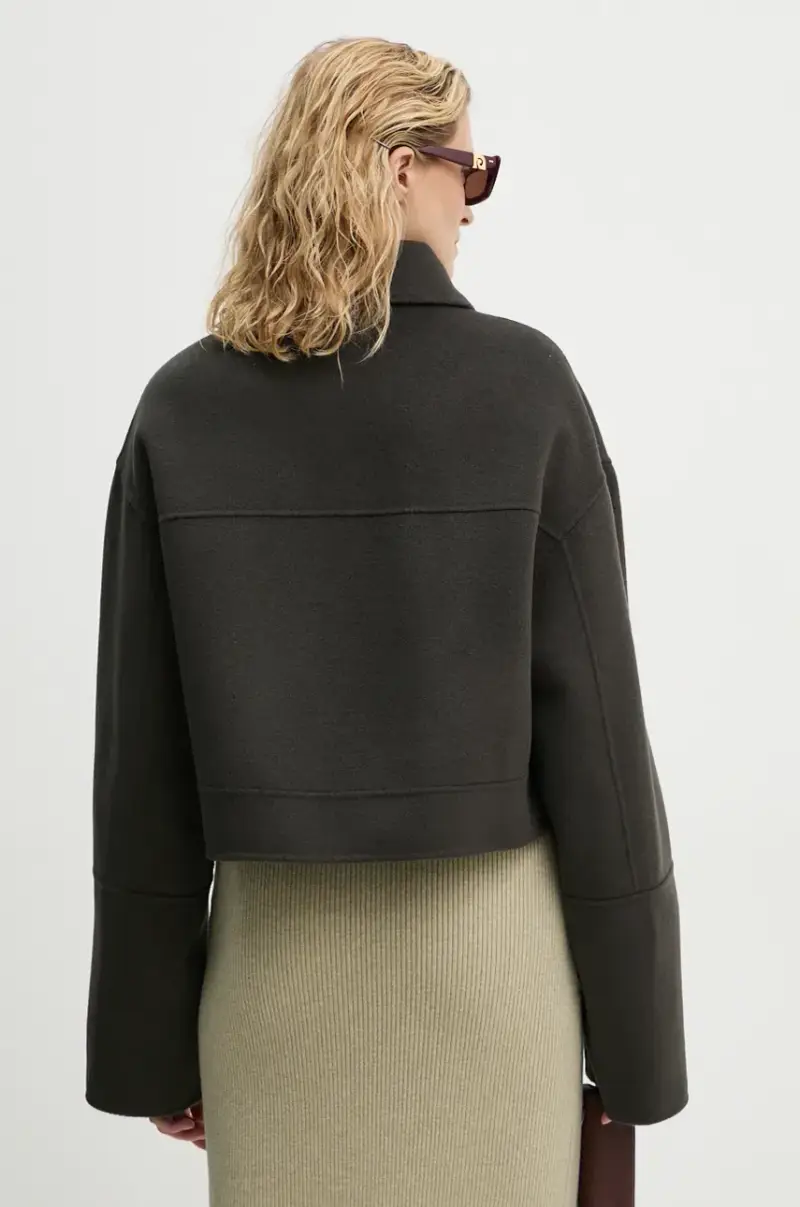 giacca in lana NEVELLE colore grigio NW24PFSG27197 miniatura 3