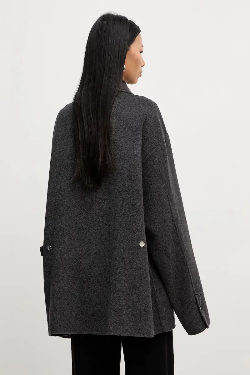 giacca in misto seta NU25FWJK06794 Grigio miniatura 3