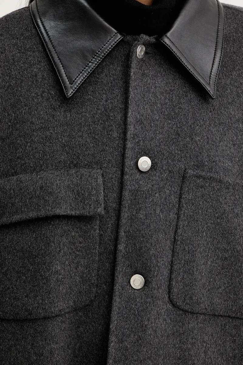 giacca in misto seta NU25FWJK06794 Grigio miniatura 5