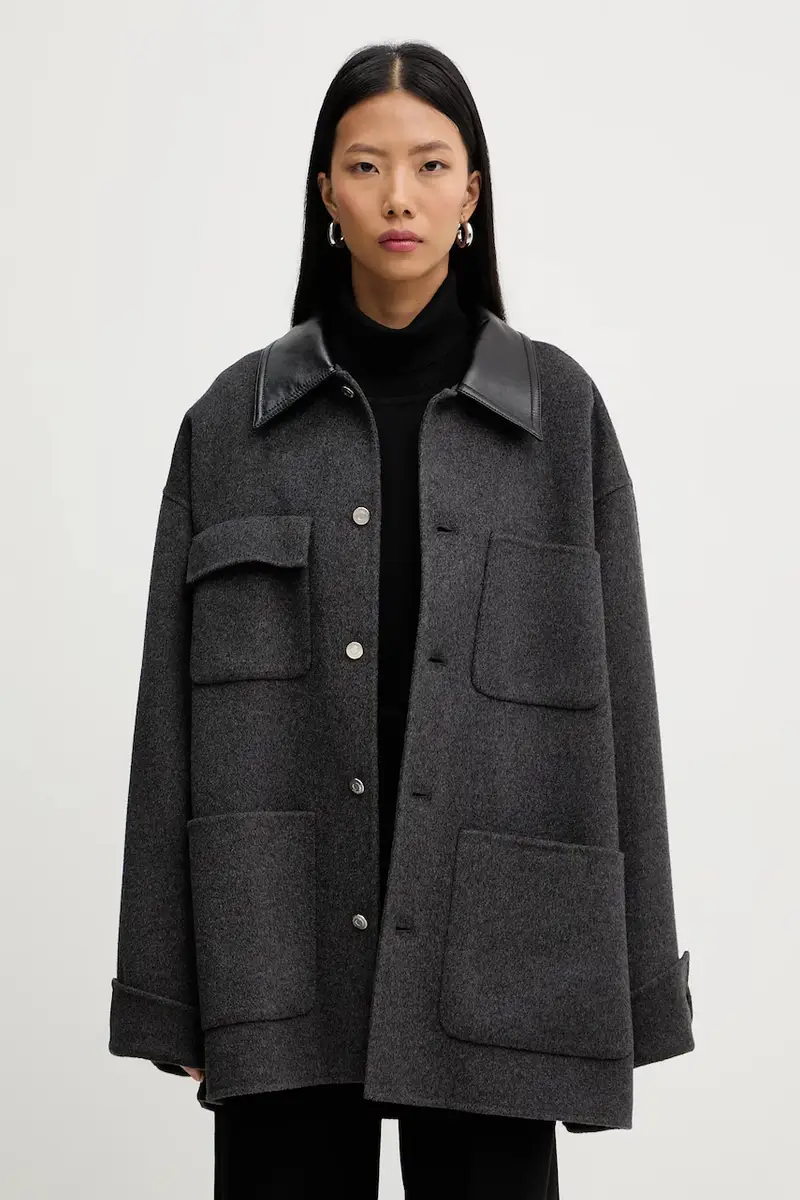 giacca in misto seta NU25FWJK06794 Grigio