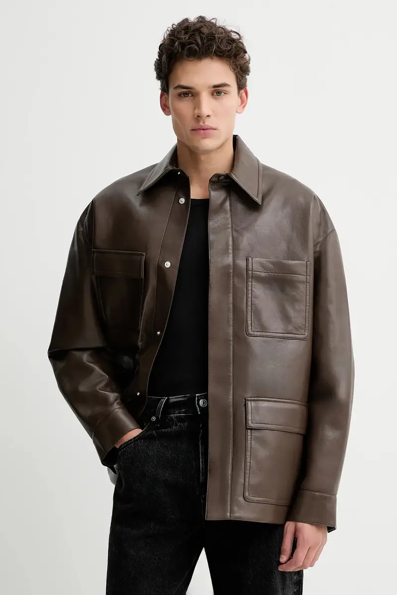 giacca NM25PFJK04778 Marrone miniatura 4