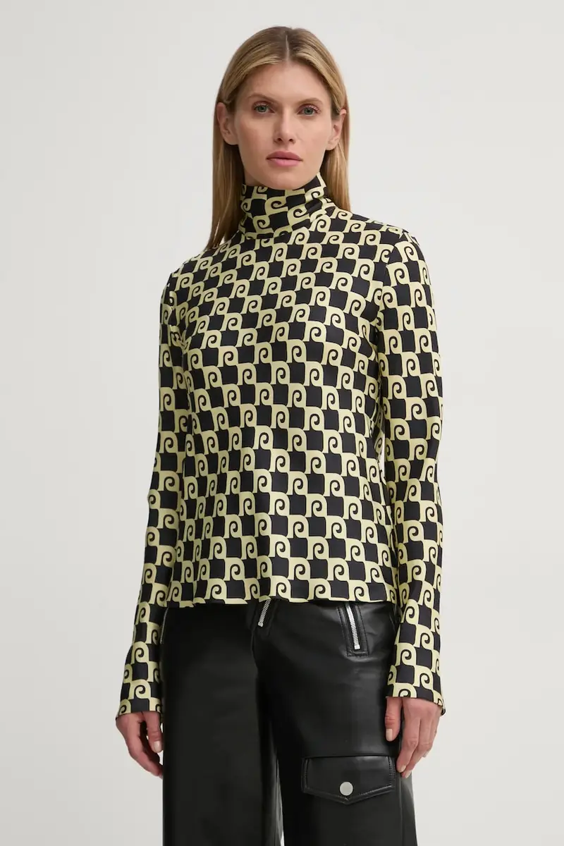 maglietta in seta MIKELA colore nero NW24FWTP40600