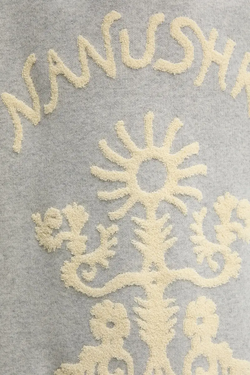 maglione con lana colore grigio NU25PFSW13291 miniatura 5