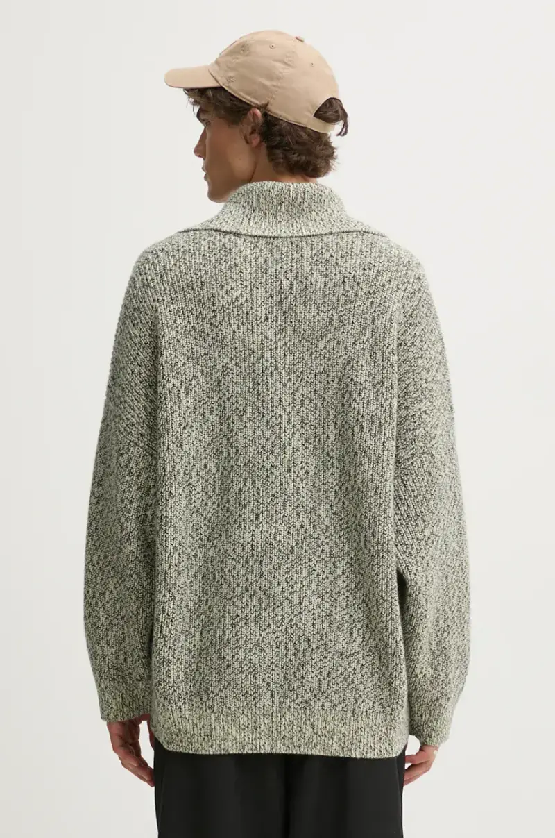 maglione in lana DELIER uomo colore verde NU24PFSW00699 miniatura 3