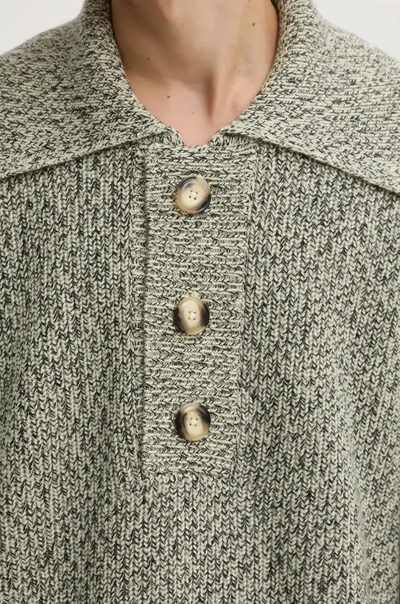 maglione in lana DELIER uomo colore verde NU24PFSW00699 miniatura 5