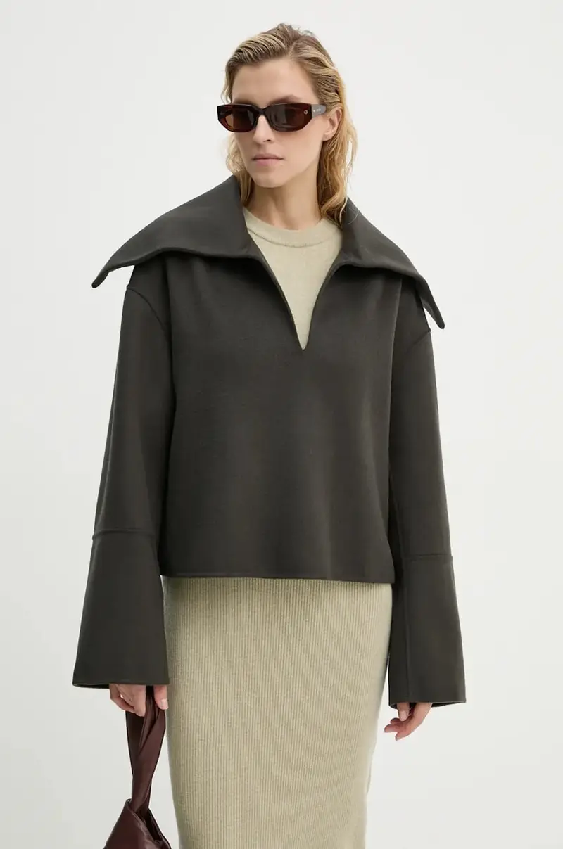 maglione in lana MAXE donna colore grigio NW24PFSG26997