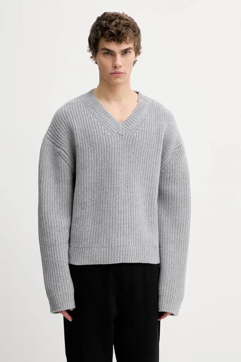 maglione in lana NU25PFSW05691 Grigio