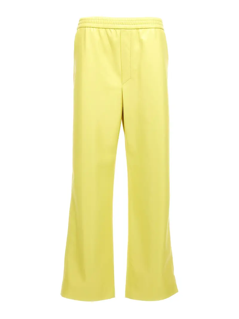 Pantaloni di pelle vegana Giallo