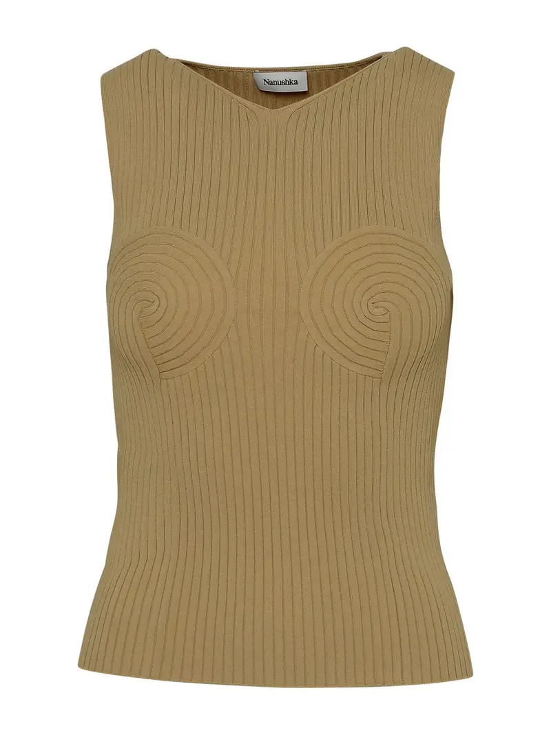 Nanushka Top Beige 3380514