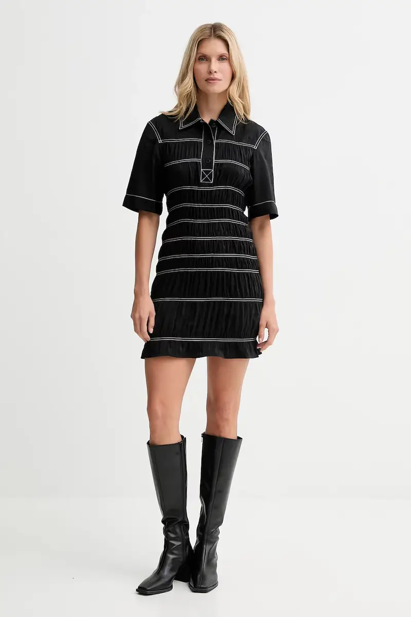 vestito colore nero NW25PFDR09999 miniatura 2