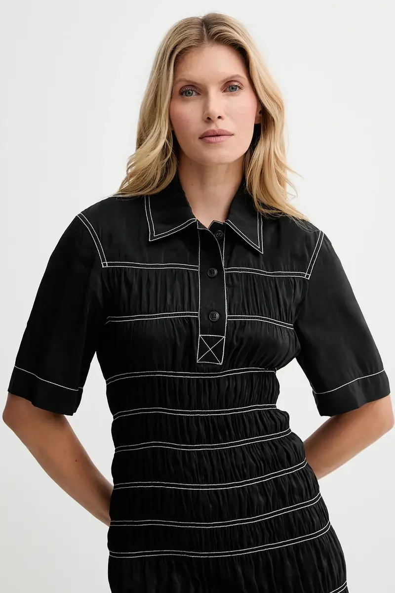 vestito colore nero NW25PFDR09999 miniatura 4