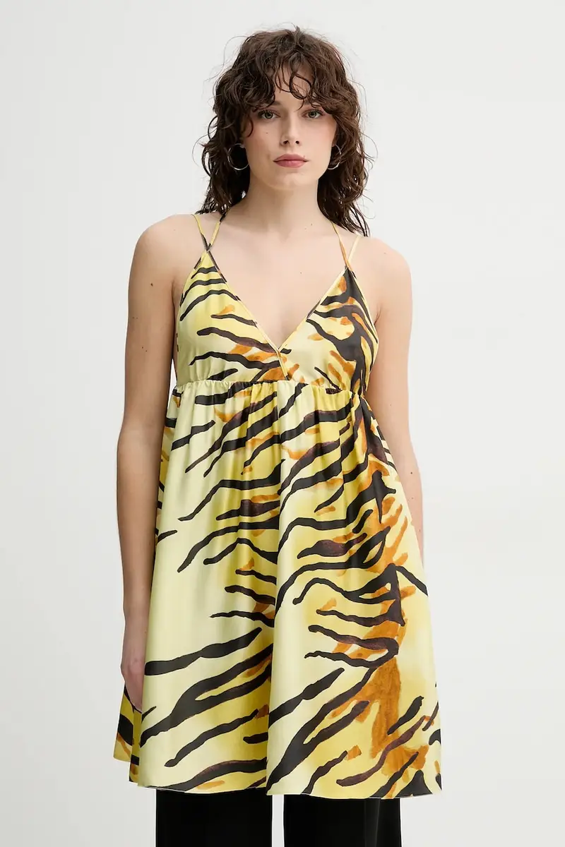 vestito in seta CEIL colore giallo NW25RSDR20358