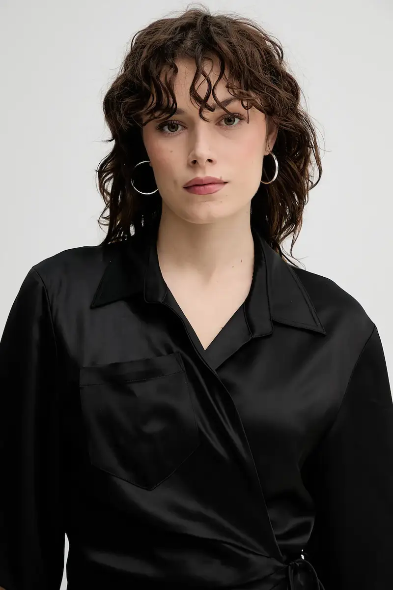 vestito LAIS colore nero NW20CRDR03199 miniatura 2