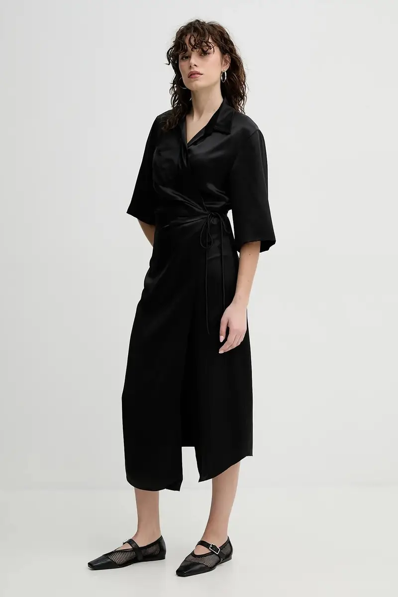 vestito LAIS colore nero NW20CRDR03199 miniatura 4