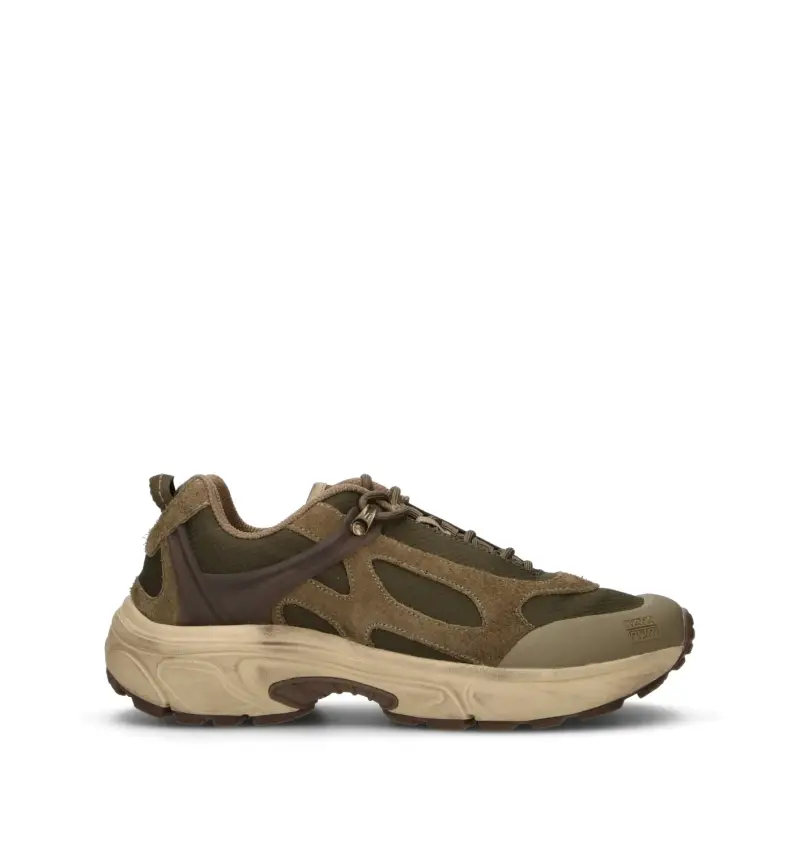 Sneaker uomo militare/marrone Vario