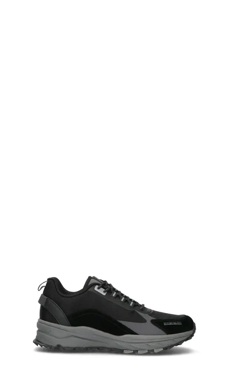 Sneaker uomo nera in suede Vario