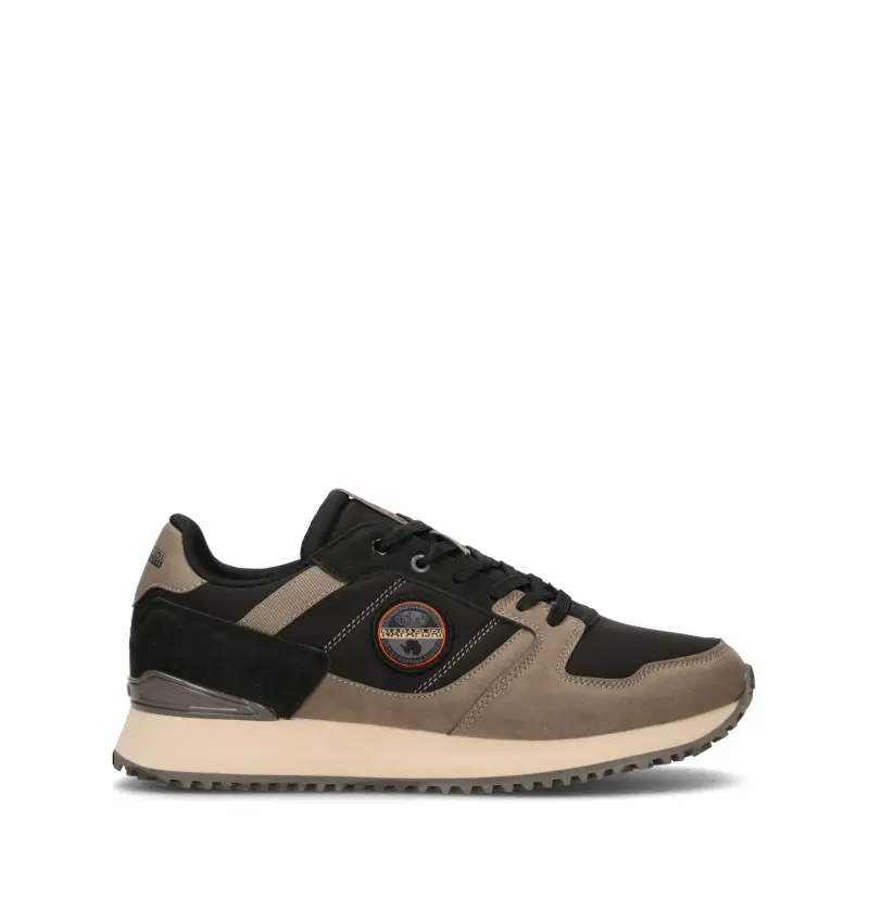 Sneaker uomo nera/taupe Vario