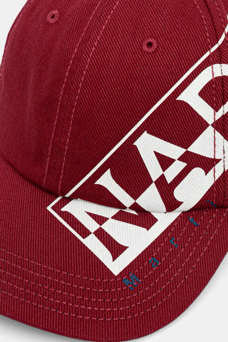 berretto da baseball in cotone Napapijri x Martine Rose colore granata NP0A4H9IR1E1 miniatura 2