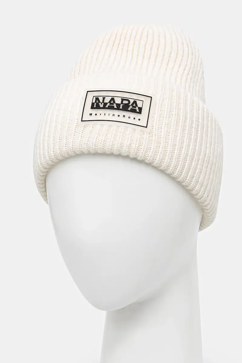 berretto in lana Napapijri x Martine Rose colore beige NP0A4FQ8N1A1 miniatura 2