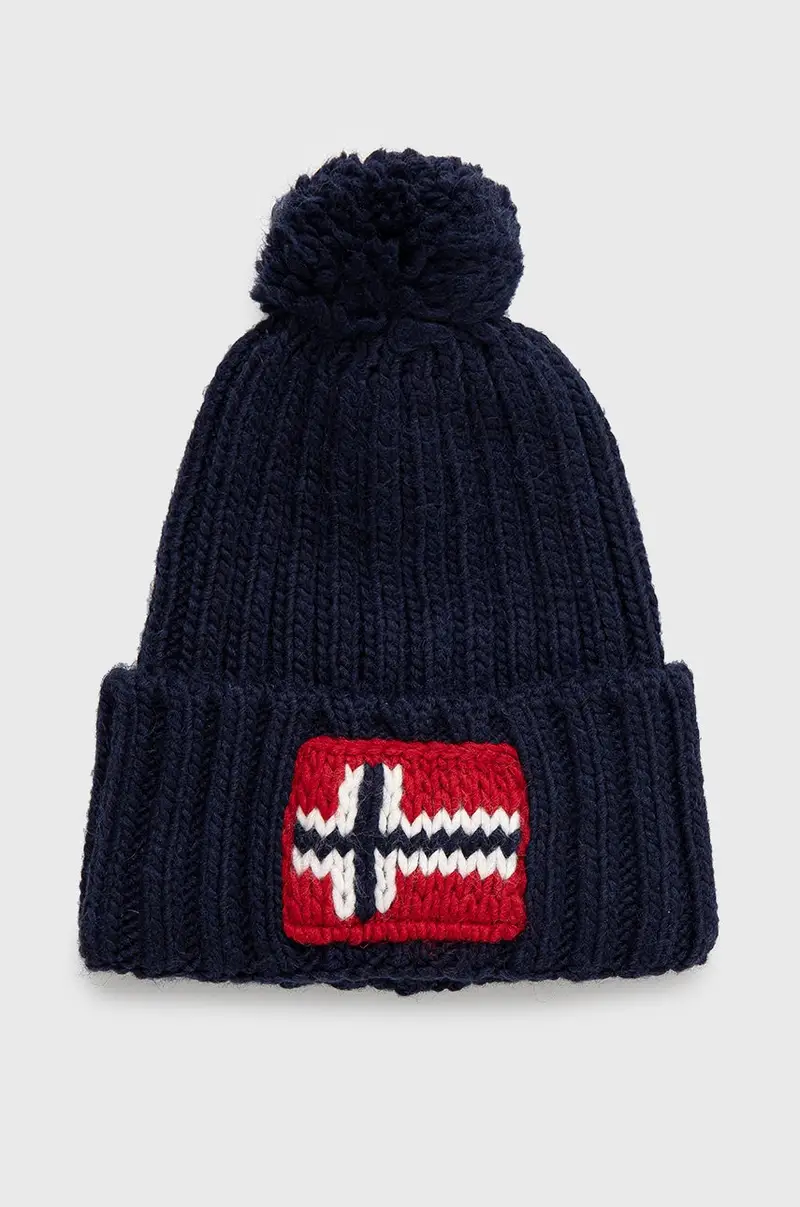 berretto in misto lana Blu navy