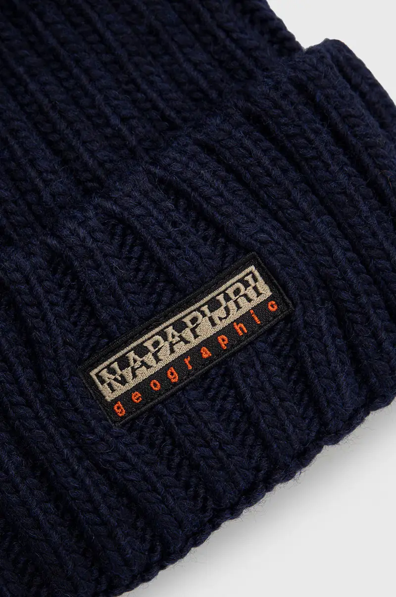 berretto in misto lana Blu navy miniatura 3