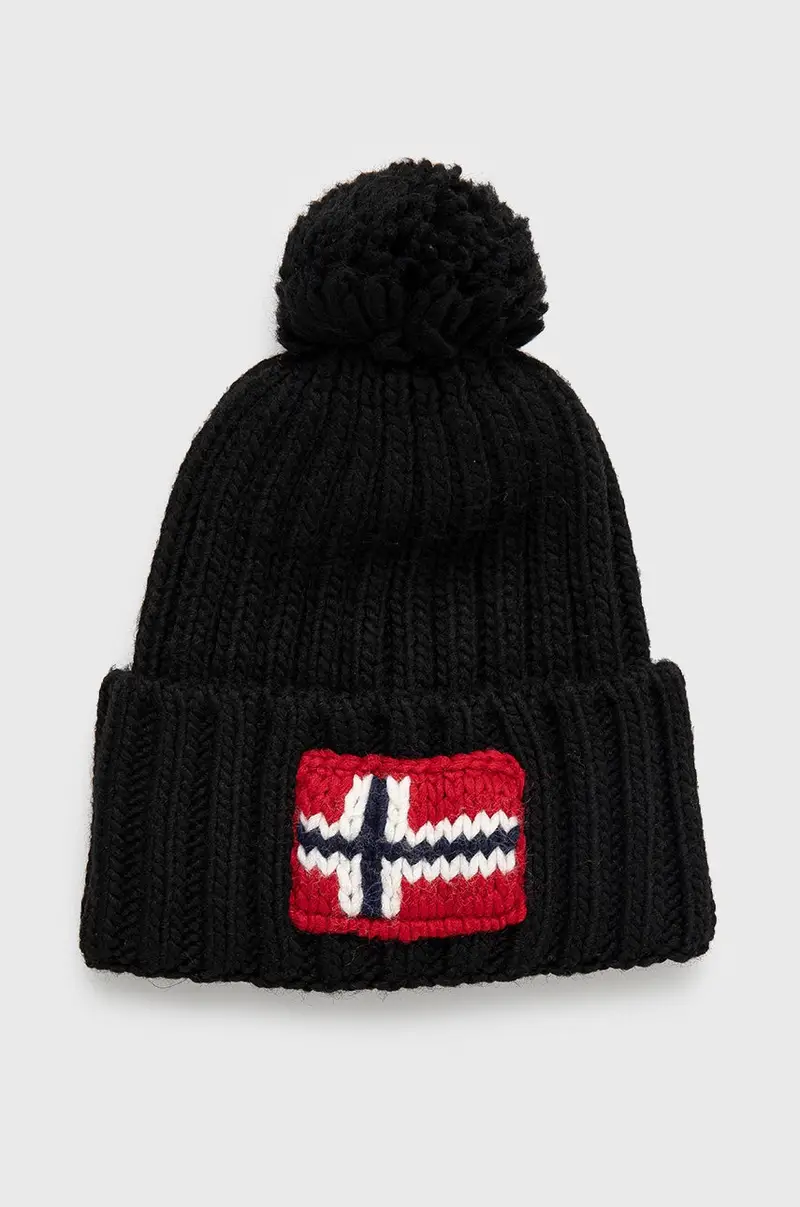 berretto in misto lana Nero