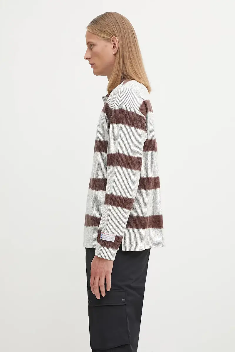 camicia a maniche lunghe Napapijri x Martine Rose uomo colore marrone NP0A4FPHL641 miniatura 2