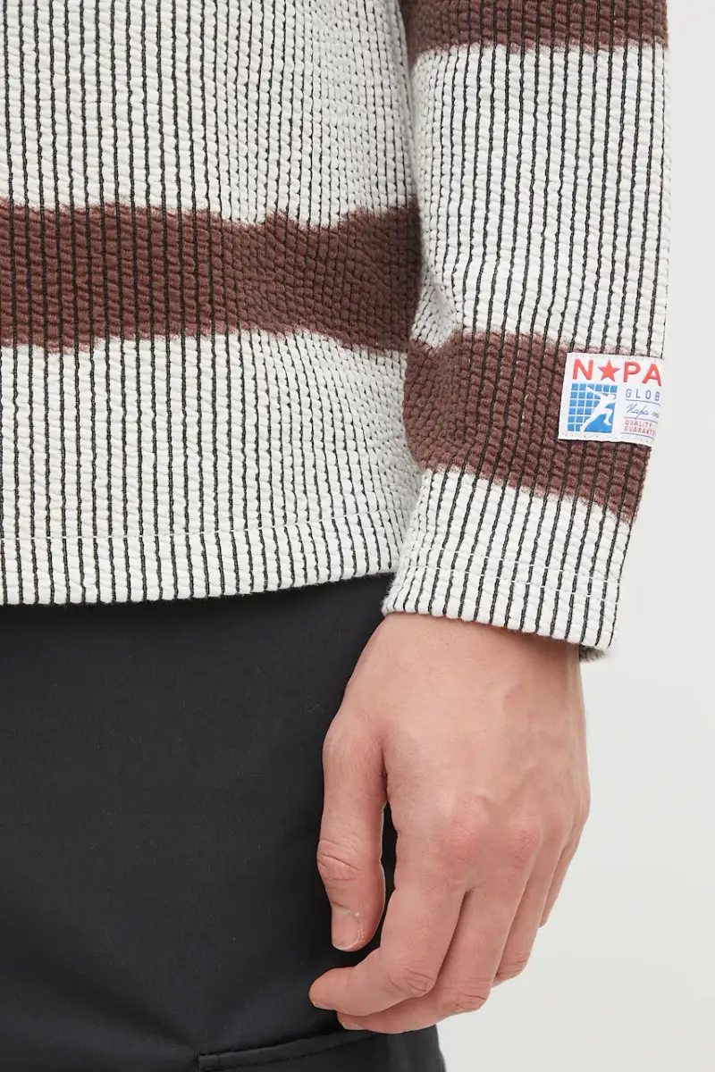 camicia a maniche lunghe Napapijri x Martine Rose uomo colore marrone NP0A4FPHL641 miniatura 4