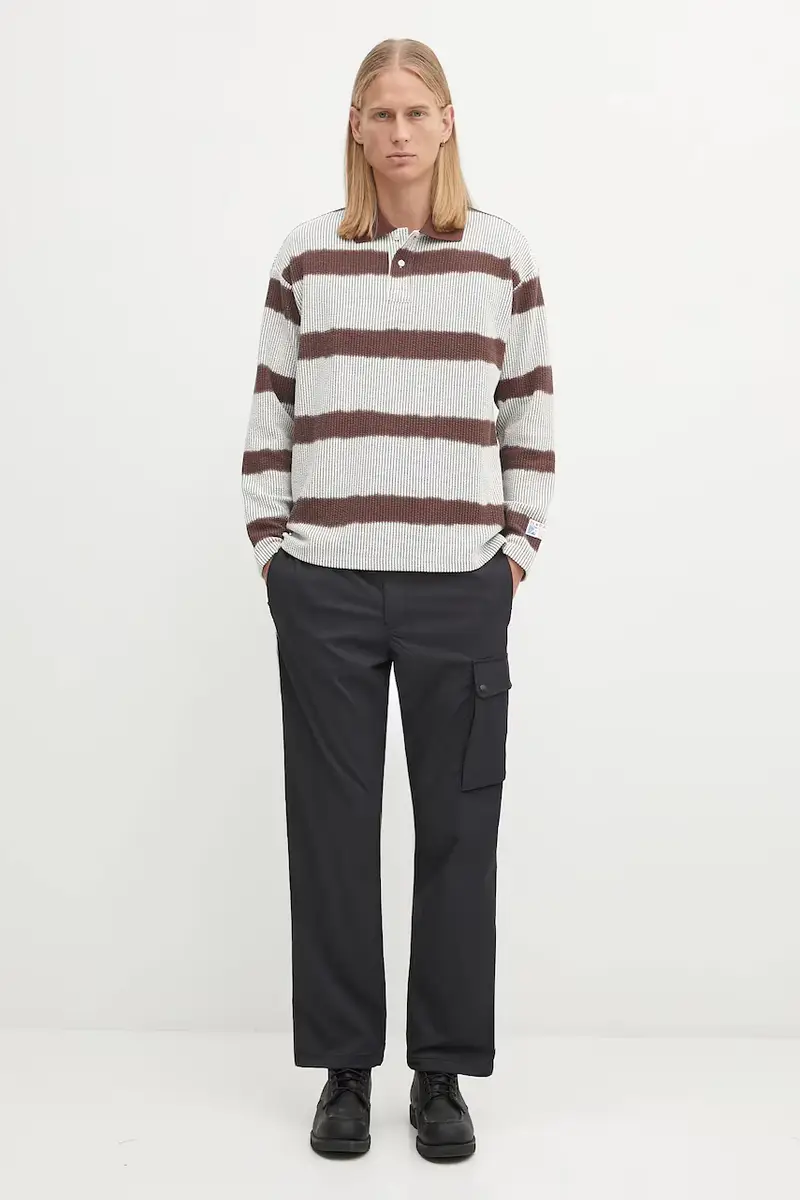 camicia a maniche lunghe Napapijri x Martine Rose uomo colore marrone NP0A4FPHL641 miniatura 5