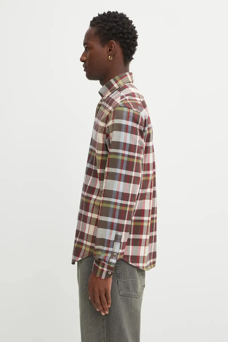 camicia in cotone G-Trekking 3 uomo colore marrone NP0A88TLCBX1 miniatura 2