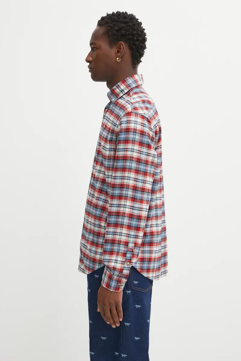 camicia in cotone G-Trekking 3 uomo colore rosso NP0A88TLCBU1 miniatura 2