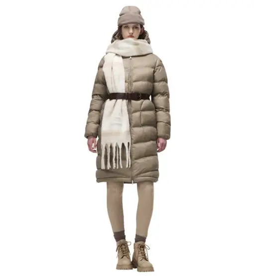 Ega Long Puffer W - giacca tempo libero - donna Beige
