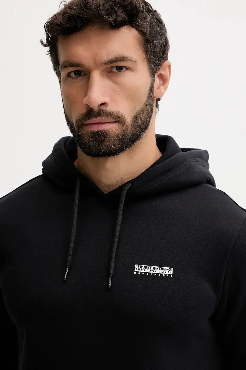 felpa B-Guide uomo colore nero con cappuccio NP0A88V49411 miniatura 4