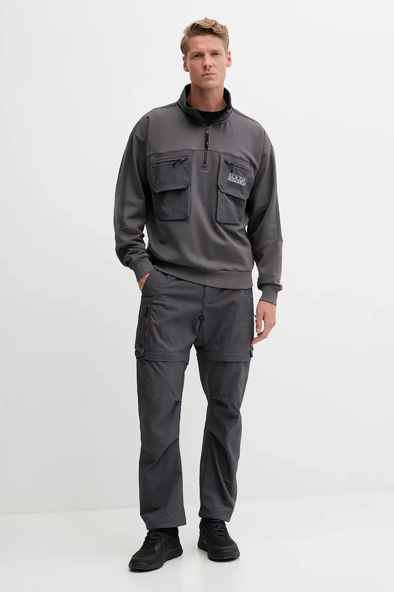 felpa B-Tusco Hz uomo colore grigio NP0A4IC9H981 miniatura 2